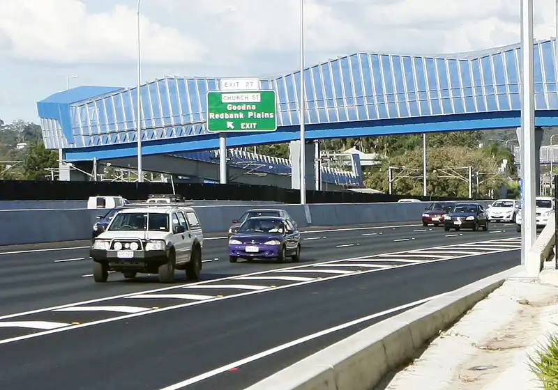 Ipswich Motorway Bridge powder coated by Superior Coaters, specialists in industrial powder coating and 14 metre long ovens.